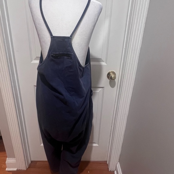 NWOT Free People hot shot onesie mineral wash navy women's size small oversized - Picture 9 of 15